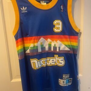 Adidas Denver Nuggets Allen Iverson Basketball Jersey Rainbow Harwood Classics